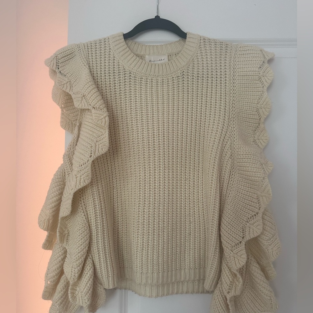 Line and Dot Sleeveless Sweater